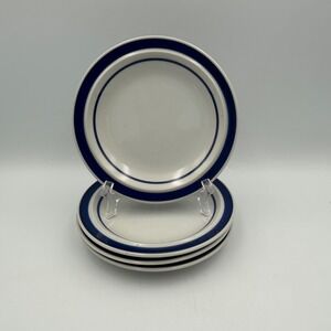 Blue Monterey Stoneware MI Japan Plates Set of 4 oven to Table 6.25"